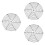 3Pièces Grille Noire De Cuisson Pour Boulangerie Four 6
