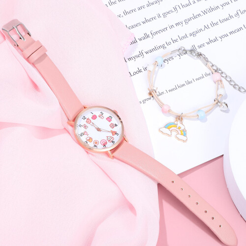 3Pièces Quartz Enfants Multi Couleurs Bracelet 1