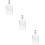 3Pièces Flacons En Verre Transparent Pour Bar 11