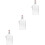 3Pièces Flacons En Verre Transparent Pour Bar 7