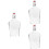 3Pièces Flacons En Verre Transparent Pour Bar 8