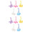 100Pièces Boîte De Rangement Durable Pour Dents De Bébé À 5