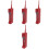4Pièces Téléphone Fer Rouge Décoration Rétro Bureau Chic 5