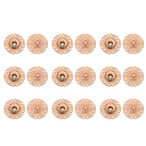 30Paires Boutons Dorés Pour Manteaux Pulls Sacs DIY Créatifs