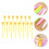 15Pcs Creative Owl Roller Pens Yellow Plastic Silicone Tips Writing 9