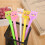 15Pcs Creative Owl Roller Pens Yellow Plastic Silicone Tips Writing 7