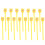 15Pcs Creative Owl Roller Pens Yellow Plastic Silicone Tips Writing 1