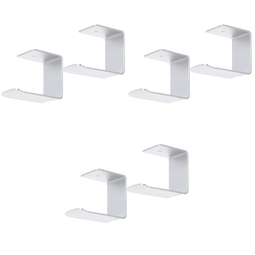3Ensembles Rangement Casque Support Aluminium Design Élégant 2