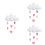 3Pièces Décor Nuage Suspendu Pour 6