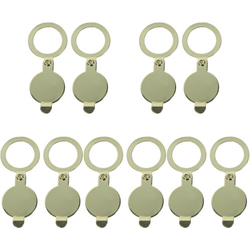 10Pièces Cache- En Cuivre Robuste Vert Olive Pour Porte D'entrée 2