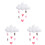 3Pièces Décor Nuage Suspendu Pour 2
