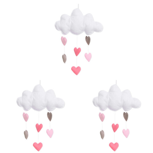 3Pièces Décor Nuage Suspendu Pour 1