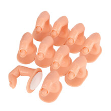 30PiĂšces Doigts Fausse Beige Pour EntraĂźnement Nail Art