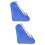 2Pcs Practical Blue Roller Skates Shoe Pouch PVC Carry Storage Bag 6