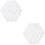 2 Pcs Game Pieces Backgammon Accessory Replacement White 3