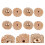 30Paires Boutons Dorés Pour Manteaux Pulls Sacs DIY Créatifs 7