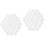 2 Pcs Game Pieces Backgammon Accessory Replacement White 5
