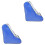 2Pcs Practical Blue Roller Skates Shoe Pouch PVC Carry Storage Bag 3