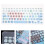 2Pcs Lightweight Sky-Blue Keyboard Cover with Soft Silicone Material 9