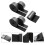 15Pcs Adhesive Fastener Black Hook and Loop Tape for Sofa 10