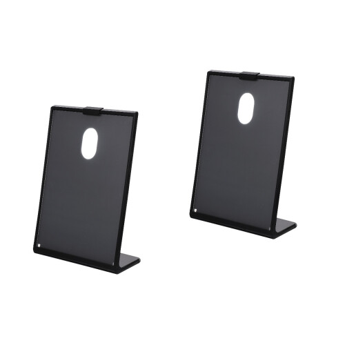 2 Pieces Menu Display Stand Holder Table Top Plastic Sign Holders 2