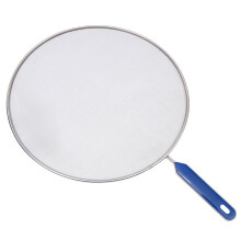 3Stk Blaues Netzdeckel Edelstahl Anti-Ölspritzer Küchen Gadget