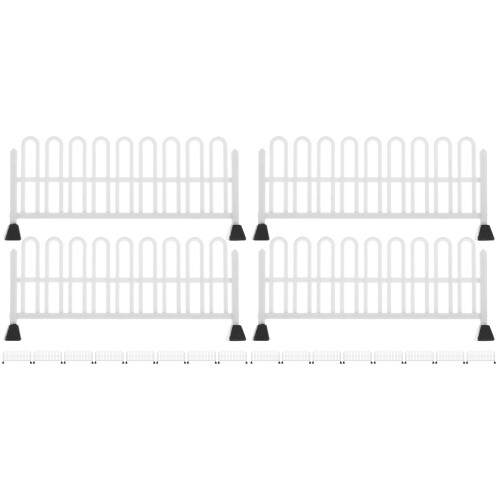 20Pcs White Mini Traffic Barricade Toys for Cognitive Development 2