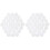 2 Pcs Game Pieces Backgammon Accessory Replacement White 6