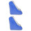 2Pcs Practical Blue Roller Skates Shoe Pouch PVC Carry Storage Bag 5