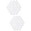 2 Pcs Game Pieces Backgammon Accessory Replacement White 2