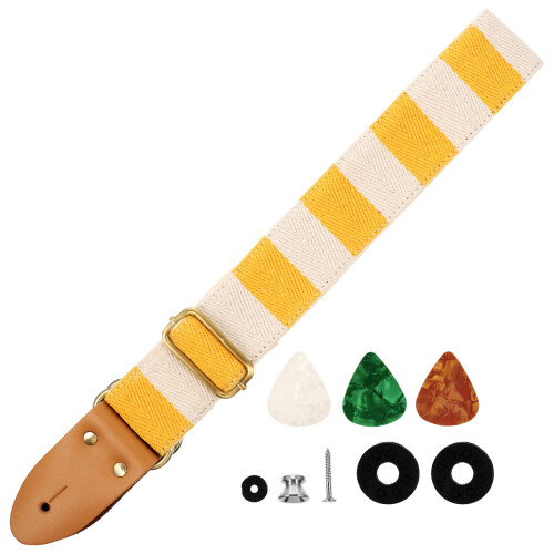 3Pièces Courroie Guitare Durable Et Ajustable 2