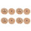 30Paires Boutons Dorés Pour Manteaux Pulls Sacs DIY Créatifs 8