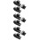 15Pcs Adhesive Fastener Black Hook and Loop Tape for Sofa 8