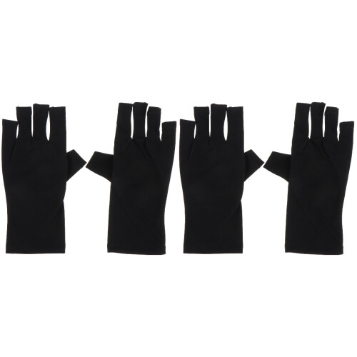 4Pièces Demi-Doigts Protection Uv En Polyester 2