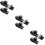 15Pcs Adhesive Fastener Black Hook and Loop Tape for Sofa 9