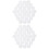 2 Pcs Game Pieces Backgammon Accessory Replacement White 4