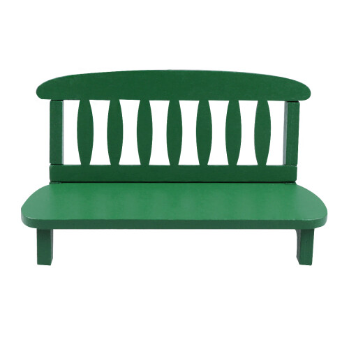 2Stk Holz Sofa Mini Modell Grün, Elegantes Deko Element