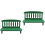 2Stk Holz Sofa Mini Modell Grün, Elegantes Deko Element 4