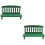 2Stk Holz Sofa Mini Modell Grün, Elegantes Deko Element 6