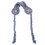 3Pcs Blue Winter Ear Muffs Polyester Soft Adjustable Frost Protection 2