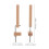 4Pcs DIY Bracelet Weaving Tool Wood Frame Orange Lanyards Maker Kit 9