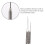 6Pcs Portable Silver Baiting Needles Fishing Needle Set 10