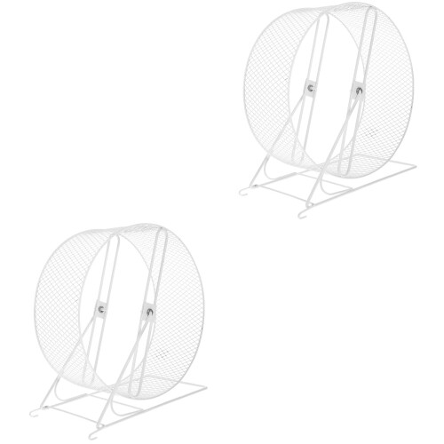 2Pièces Roue Hamster Silencieuse Pour Petits Animaux 1