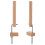 4Pcs DIY Bracelet Weaving Tool Wood Frame Orange Lanyards Maker Kit 2