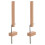 4Pcs DIY Bracelet Weaving Tool Wood Frame Orange Lanyards Maker Kit 3