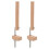 4Pcs DIY Bracelet Weaving Tool Wood Frame Orange Lanyards Maker Kit 1