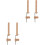 4Pcs DIY Bracelet Weaving Tool Wood Frame Orange Lanyards Maker Kit 5