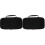 2Pcs Large-Capacity Black Microphone Storage Case with Smooth Zipper 2
