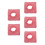 5Pcs Breathable Pink Massage Table Face Hole Covers Microfiber Cloths 7