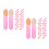200Pcs Rosy Mini Makeup Brushes Acrylic Eye Shadow Lip Applicator Kit 4